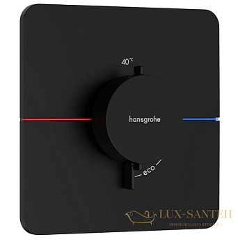 термостат для душа встраиваемый hansgrohe showerselect comfort q, 15588670, черный матовый