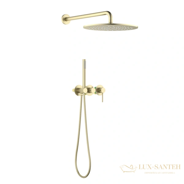 душевая система для душа встраиваемая timo saona sx-2349/17sm, золото матовое  