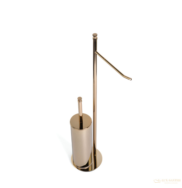 стойка h63 см: бумагодержатель/ерш металлический stil haus hashi, 969(16), золото