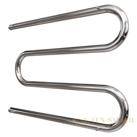 полотенцесушитель 600x700 водяной point pn38667p м-образный (1") с полкой, хром