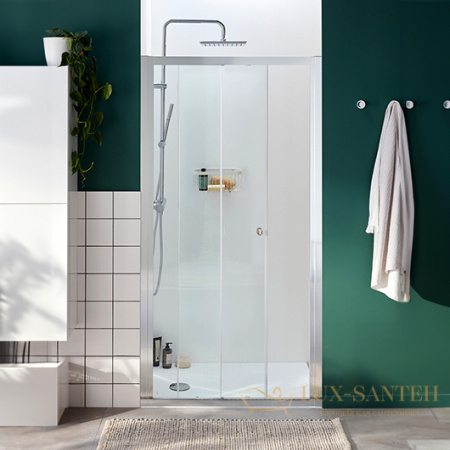 душевая дверь jacob delafon serenity e14c110-ga 110 см, профиль хром глянцевый, стекло прозрачное