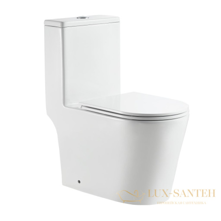 унитаз-моноблок напольный belbagno tre, tre-tor bb673cp-mn-tor/sc, с бачком, сиденьем микролифт и смывом торнадо, белый глянцевый