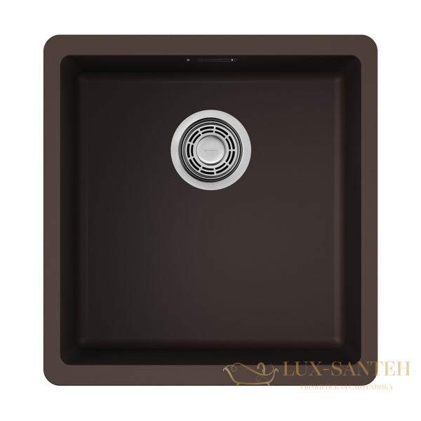 кухонная мойка omoikiri kata 40-u-dc artgranit х темный шоколад, 4993395