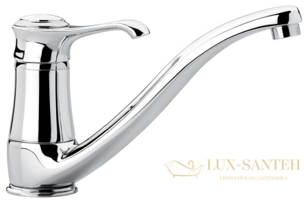 кухонный смеситель emmevi tiffany 6095/bo с поворотным изливом, белый-золото