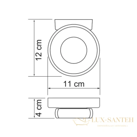мыльница wasserkraft berkel k-6829, хром