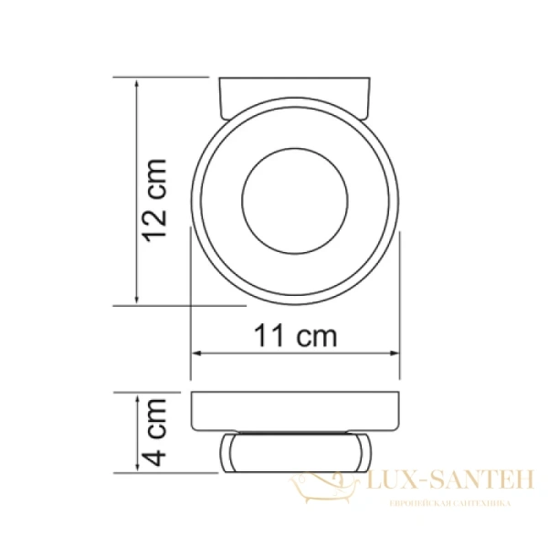 мыльница wasserkraft berkel k-6829, хром