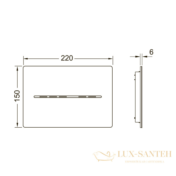 металлическая панель смыва для унитаза tecesolid с бесконтактной активацией, батарея 6 в, черный матовый, 9240465