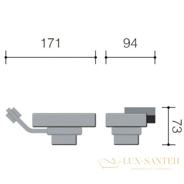мыльница schein watteau 122cs-r, хром