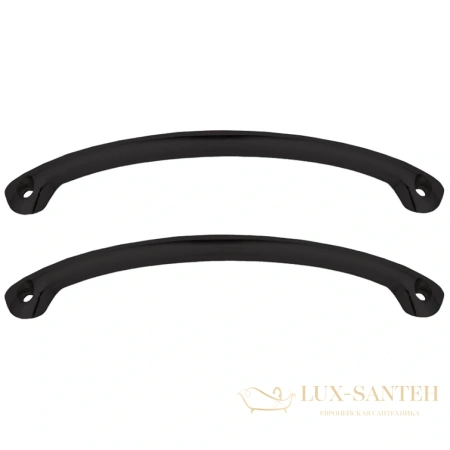 ручки dlr000011 для чугунных ванн дугообразные delice серия elite (комплект 2 шт), черный матовый
