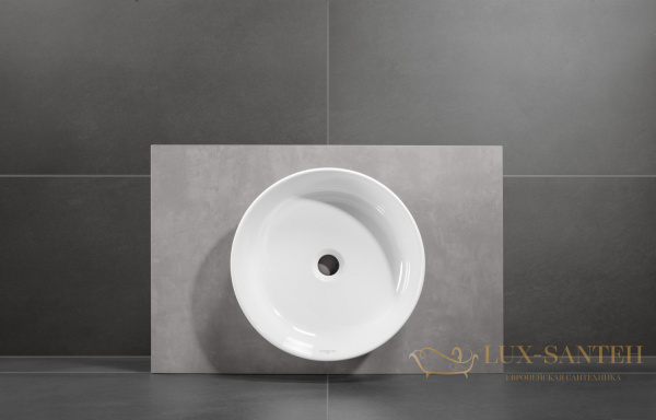 раковина villeroy & boch collaro 4a1840rw накладная для ванной комнаты 400 мм ceramicplus, белый камень