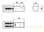 крючок gessi rilievo 59521.299, black xl