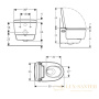 унитаз-биде подвесной geberit aquaclean mera comfort 146.214.21.1, белый