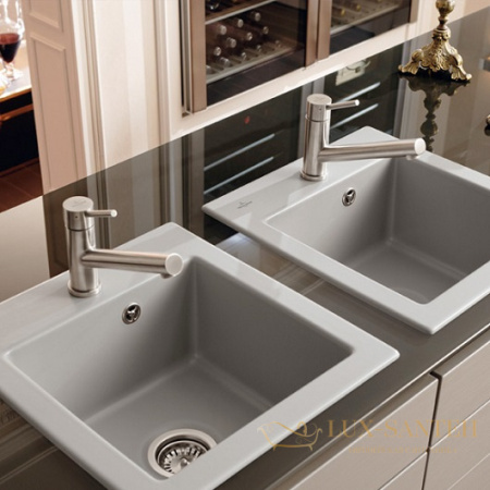 смеситель для кухни villeroy & boch como 925100lc для кухни, stainless steel