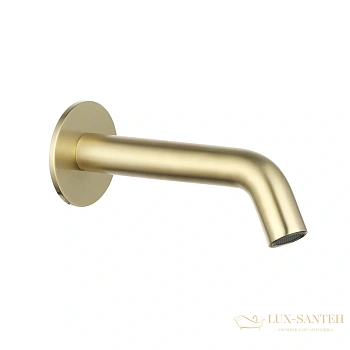 излив aquame aqm8302bg, регулировка 110-180 мм, золото брашированное