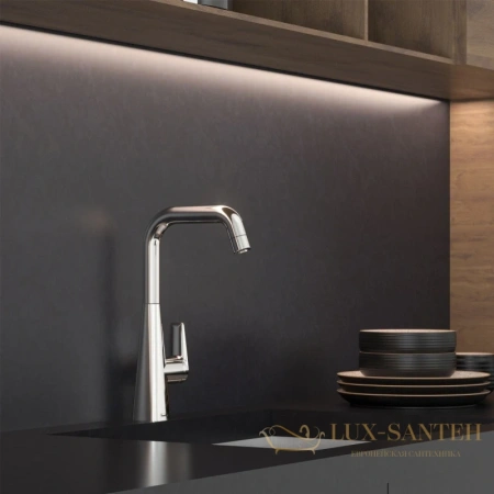 смеситель teska teco e4206 для кухни, хром