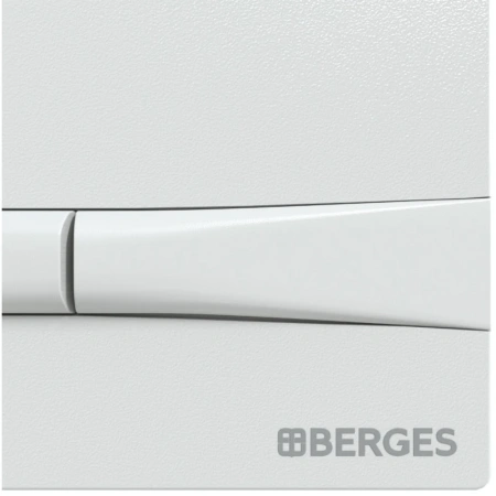 кнопка berges frame 040051 для инсталляции novum f1, белый глянец