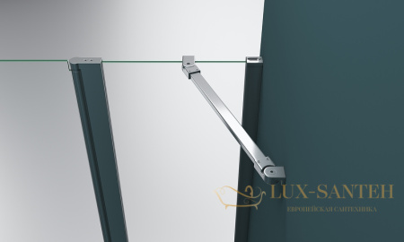 душевой уголок belbagno etna etna-a-22-90-c-cr 90х90 см профиль хром, стекло прозрачное 