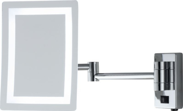 зеркало sanibano, h90000 х withled, настенное прямоугольн. (3x) с led подсветкой (с проводом и вилкой), цвет хром