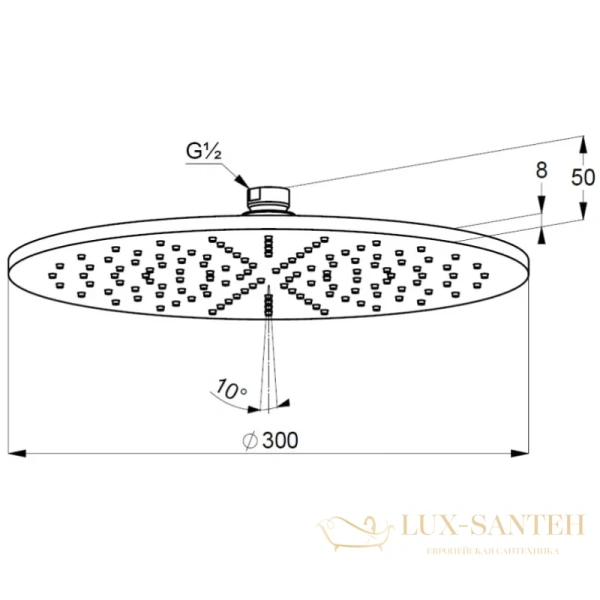 комплект для душа kludi bozz 38658n076, 7 в 1 верхний душ 300 мм золото матовое