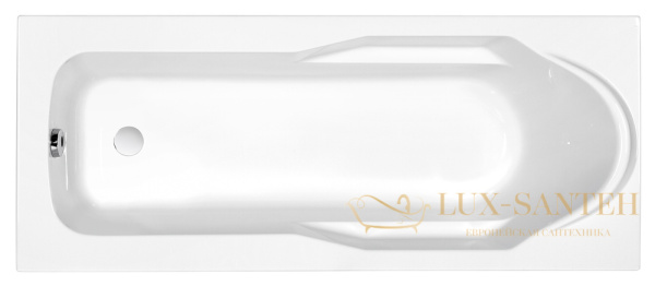 ванна прямоугольная cersanit santana 170x70, 63325, цвет белый