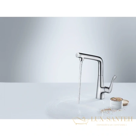 смеситель hansgrohe metris select 14883000 для кухонной мойки