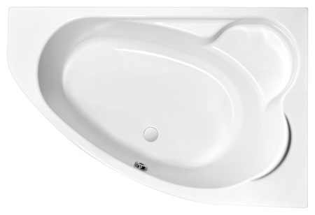 ванна асимметричная cersanit kaliope 170х110 правая, 63444, цвет белый