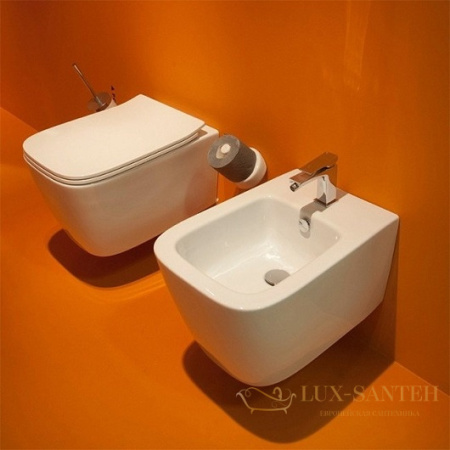 биде компакт artceram a16 mini asb003 01 00 подвесное, белый