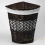 плетеная корзина wasserkraft salm wb-270-l для белья, темно-коричневый