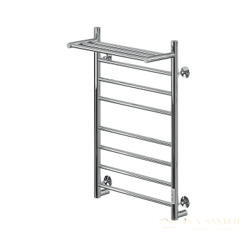 полотенцесушитель электрический кабельный ника way-2 80/50 с полкой u, хром