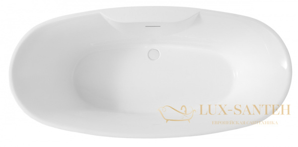 ванна акриловая свободностоящая abber ab9323, белый глянцевый