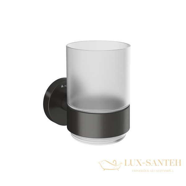 стакан для зубных щеток подвесной aqueduto ponto pon0245, оружейная сталь