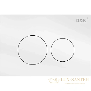 клавиша смыва d&k bayern db1529016 (арт.инсталл di8050127), белый