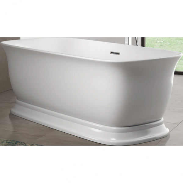 акриловая ванна belbagno bb400-1700-800 170х80 без гидромассажа, белый