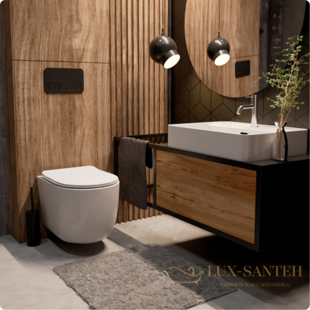 раковина накладная aquame aqm5004, 590*430 мм, 1 отверстие под смеситель, белый глянцевый