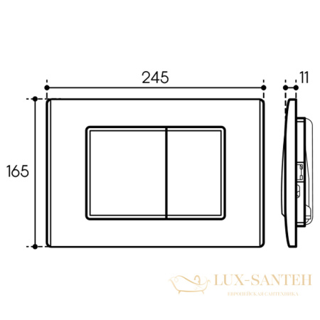 комплект aqueduto aqds102, инсталляция tecnica novo, панель смыва quadrado, хром, унитаз macio, сиденье микролифт, белый