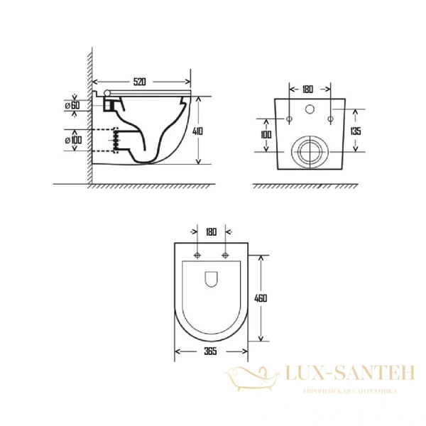 комплект aquame aqm42006cr: инсталляция с клавишей aqm4001cr, унитаз aqm2006 с быстросъемным сиденьем микролифт