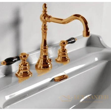 заглушка для перелива kerasan waldorf 811391oro, золотой