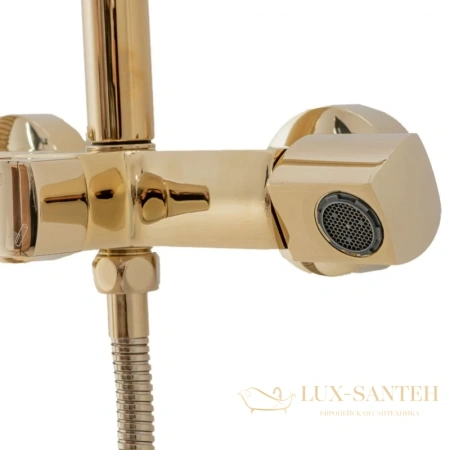 душевая система rea roger rea-p0692 250 мм, золотой