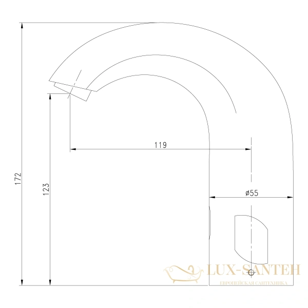 смеситель для раковины lemark project lm4656ce бесконтактный (сенсорный), хром