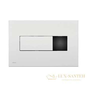 белая сенсорная кнопка управления alcaplast для скрытых систем инсталляции с аккумулятором m370sb
