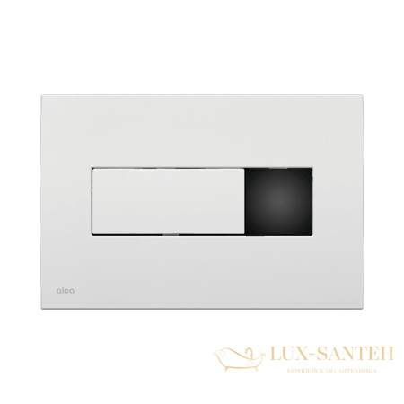 белая сенсорная кнопка управления alcaplast для скрытых систем инсталляции с аккумулятором m370sb