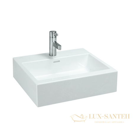 раковина laufen living 8.1743.2.000.104.1 накладная 50 см, белый глянцевый