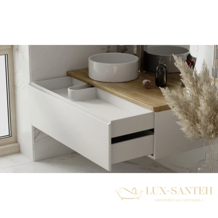 тумба jorno solis sol.01.120/p/w 120,2 см, белый матовый 