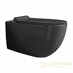 Унитаз подвесной безободковый Rimless SIMAS Vignoni, VI18nero matt, 56*36,5см, без крепежа F85, цвет nero matt