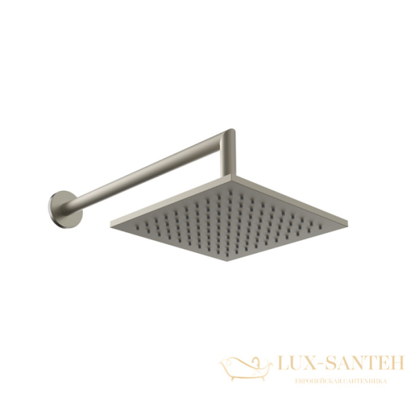 верхний душ 200,7 мм с кронштейном gessi emporio 47286.149, finox brushed nickel