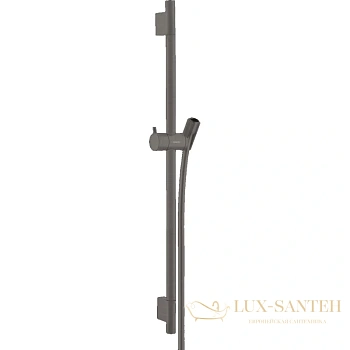душевая штанга hansgrohe unica 28632340 65 см, шлифованый черный хром
