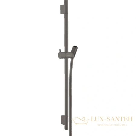 душевая штанга hansgrohe unica 28632340 65 см, шлифованый черный хром