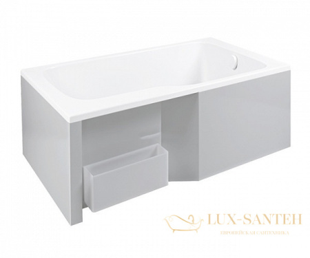 контейнер выдвижной jacob delafon malice e6d068-mn для ванны, серый