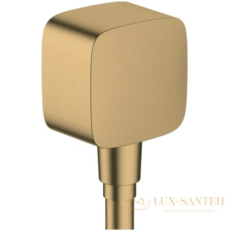 шланговое подсоединение hansgrohe fixfit 26457140 шлифованная бронза