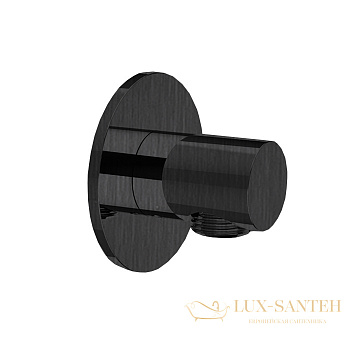 шланговое подключение almar round e095040.ab, черный хром брашированный pvd